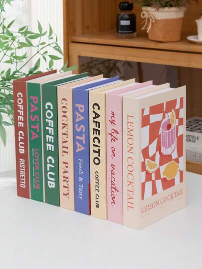 1pc/3pcs/8pcs Minimalist Modern Faux Books, Folding Decorative Books, Photography Props, Fake Book Models For Living Room, Office Bookshelf, Creative Luxury Faux Decorative Books, Home Decor, Coffee Table Stack Books Decor