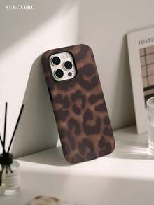 2-In-1 Leopard Print Phone Case: PC Hard Shell + TPU Soft Lining, Scratch-Resistant, Shock-Proof, Drop-Proof, Suitable For Phone 11/12/13/14/15/16/17, Air, Pro, Pro Max, Plus. Autumn Phone Case, Halloween Phone Case, Phone Protective Cover, Back To School Season - Multicolor - View 4
