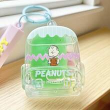 Miniso 名创优品史努比多彩生活系列书包液体钥匙扣配饰包饰-黄色 - 黃色 - 查看 8