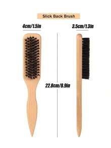Brush Hair Brush And Beard Brush For Men And Women - Unperfumed Brush Brush For Professionals To Style Thick/Thin Hair, Fade And Trimmer Cleansing Comb, Smoothing Device For Strict Styling, Brush, Hair Brush, Wooden Comb, Hair Brush, Hairbrush, Hair Combs, Barber, Slick Back Brush, Hair Comb, Comb Hair, Curly Hair Brush, Detangling Brush, Ball Brush, Hair Comb, Christmas, Hairdressing, Wooden Comb, Hair Brush, Mini Hair Brush, Detangling Brush, Hair Brushes, Curly Hair Brush, Hairdressing Equipment,Travel Essentials,Hairstyle,Hairdressing,Hair Brush,Slick Back Brush,Styling Brush,Curly Hair Brush,Edge Brush,Hair Comb,Brush Hair,Hair Brush Set,Comb Hair,Comb For Curls,Detangling Brush,Hair Brush For Women,Hair,Travel,Hair Products,Hair Tools,Hair Stuff,Barber,Barber Accessories,Barbershop,Hairdressing Equipment - Multicolor - View 6