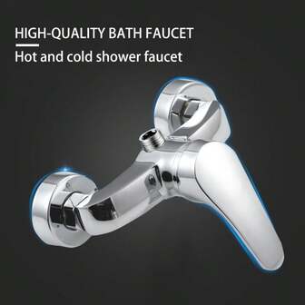 双功能镀铬不锈钢淋浴阀，陶瓷阀芯恒温混水阀，壁挂式，适用于浴室和浴缸，经典设计