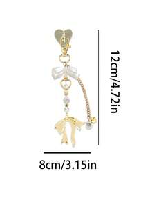 Diy Jewelry Accessories, Metal Polished Heart Buckles Women's Pearl Heart Bag Charms, Retractable & Foldable Design Saves Space, Perfect For Diy Jewelry Making, Bag Decoration, Home Desktop Use, Office Workstations, Student Dorms, Commutes & Daily Phone Usage.It Is A Great Choice For Birthdays, Halloween, And Christmas.