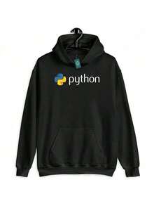 Python Code Programmer Software Sweatshirt - Black - View 1