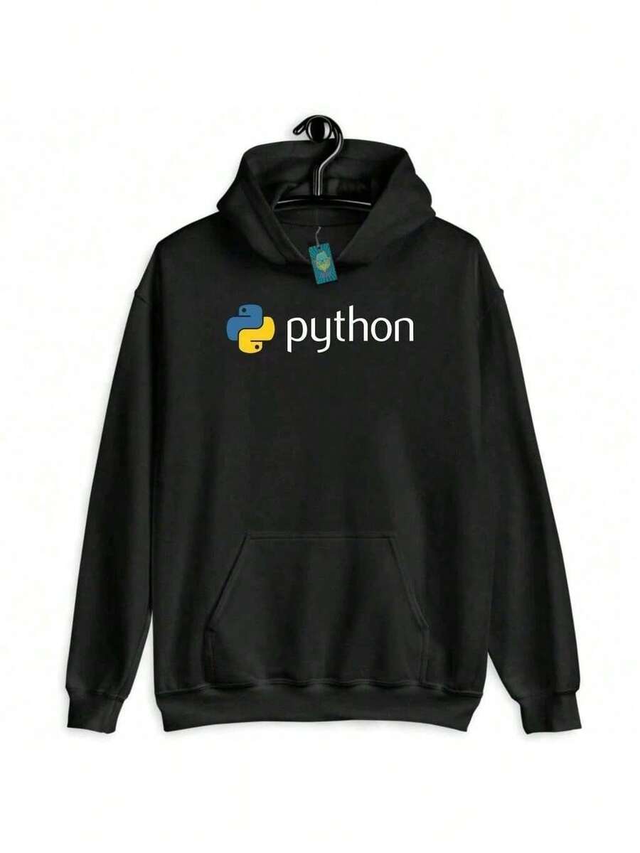 Python Code Programmer Software Sweatshirt - Black - View 1