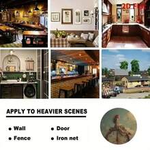 2D Flat 1pc Set Of Tin Painting, Retro Tin Painting, Dream Girl Theme, Valentine'S Day Tinplate Tin Painting, Tin Painting Suitable For 8 Interior Decorations 7.87inch Round, Living Room, Bedroom, Study, Restaurant, Cafe, Office, Corridor, Balcony - 馬口鐵 25 線 7.87 英吋圓形 - 查看 7