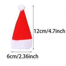 1/10/20pcs Christmas Ball Cap Tableware Set Non-Woven Fabric Mini Hats Christmas Decorations,Christmas - Multicolor - View 6