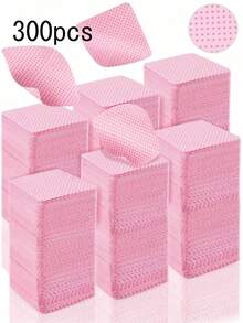 1000/600/300/100 件无绒指甲湿巾,指甲油去除垫睫毛延长湿巾,柔软无纺布丙酮指甲油去除垫指甲湿巾用于指甲准备和凝胶指甲油去除剂 - 白色 - 查看 15