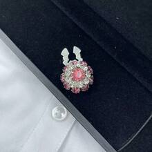 2pcs Crystal Button Set, Women's Cuff Buttons, Detachable Crystal Button Clips, Suitable For Women's Shirt Cuffs, Shiny Button Decor For Clothing - Star - View 10