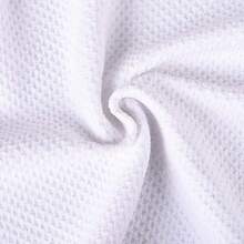 2-Pack 40*50cm Tri-Fold Golf Towels, Waffle Pattern, With Black Heavy-Duty Carabiner Clip, Suitable For Golf Bags (Black) - White - View 2