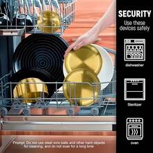 7/12/2pcs Stainless Steel Gold Small Plates, 6.69 Inch Round Serving Platters, Multipurpose Metal Dinner Dishes For Salad, Snacks, Desserts, Barbecue - Sturdy, Heavy-Duty, Suitable For Gatherings And Outdoor Camping, Essential Camping Gear | Elegant Tableware | Durable And Easy To Clean - Gold - View 8