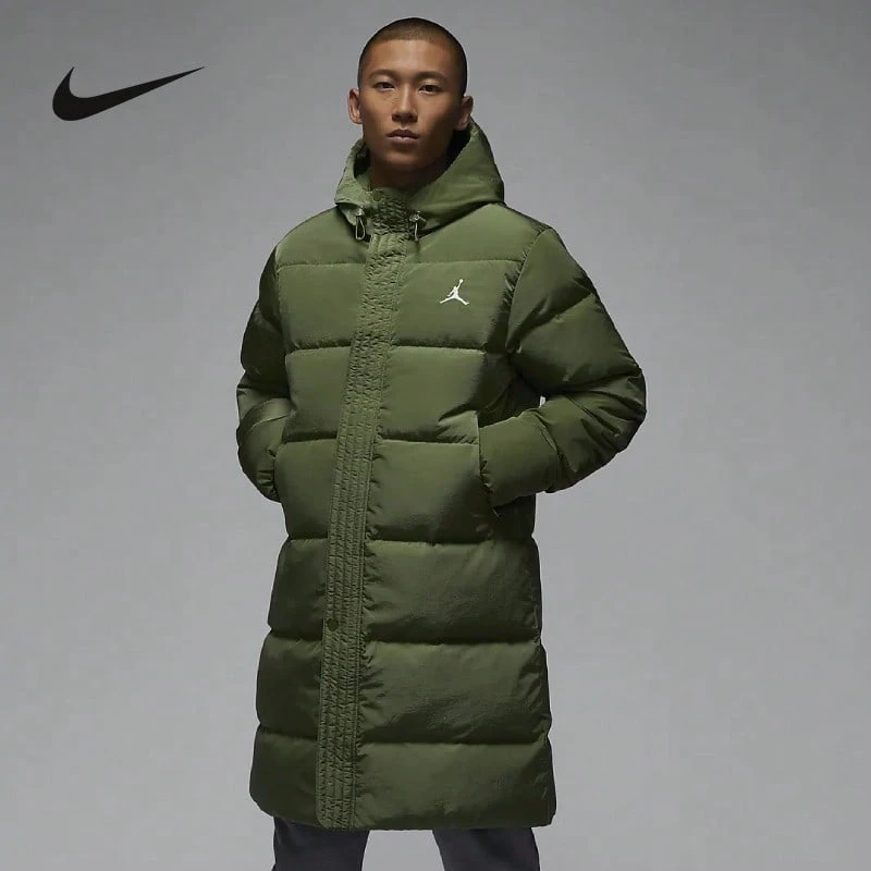 Chaqueta deportiva de plumón Nike AS ESS STMT DOWN PARKA para hombres FB7314-340 - verde - Ver 1