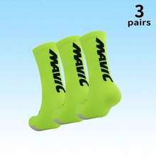 1/2/3/7 Paar Mehrfarbige Sport Crew Socken für Herren & Damen, Volleyball, Basketball, Fitness, Radfahren, hochelastische atmungsaktive feuchtigkeitsableitende Buchstaben Sport Socken - A - Übersicht 22