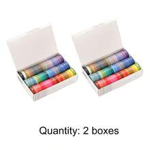 Fita adesiva washi de 60 cores, fita adesiva decorativa básica com cores sólidas de arco-íris, adequada para arte, bullet journaling, embalagens, calendários, scrapbooking, fita adesiva - Multicolorido - Ver 13