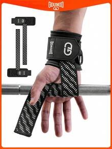 GOUNOD Wrist Straps For Weight Lifting - Lifting Straps For Weightlifting, Gym Wrist Wraps With Extra Hand Grips Support For Strength Training, Bodybuilding & Deadlifting. - 彩色 - 查看 1