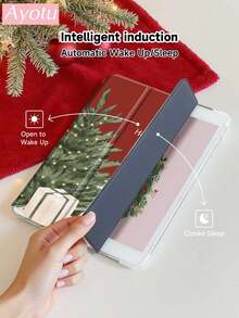 Ayotu 客製化聖誕主題保護殼，相容 iPad/Tab P11；聖誕時尚保護殼，相容 Galaxy Tab A9 Plus 10.95 吋、第 10 代、10.2/10.9 吋；適用於工作、娛樂與辦公使用；聖誕或新年禮物，送給自己、朋友、同事或家人 - 彩色 - 查看 5