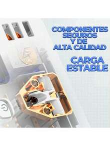 ELE-GATE Multifuncional Adaptador Hembra de Habitación Luz Nocturna Interruptor USB Enchufe de Pared Adaptador de Carga - Blanco - Ver 5