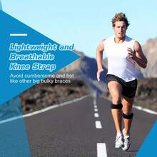 2 قطعة وسادة ركبة لشريط الركبة، دعم وإغاثة آلام الركبة للتنزه والكرة الطائرة والكرة السلة والجري والقفز والتنس والتهاب الأوتار والكرة الطائرة والنزول