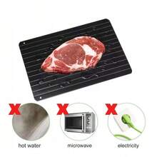 2mm Aluminum Rapid Defrosting Plate For Frozen Meat, Beef Steak - Black - View 3