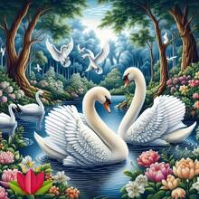 1pc Frameless 5D DIY Diamond Painting Kit, Diamond Art, Creative Art Project For Home Wall Decor, Holiday Party Decoration, Artistic Home & Office Decor | Vivid Wall Art | Handmade Gift For Friends, Birthday, Christmas, Halloween, Thanksgiving