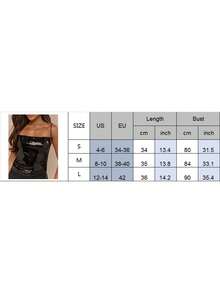 Women's Glitter Sequin Cami Tops Spaghetti Strap Camisole Sleeveless Party Clubwear Top - màu nâu - Xem 6