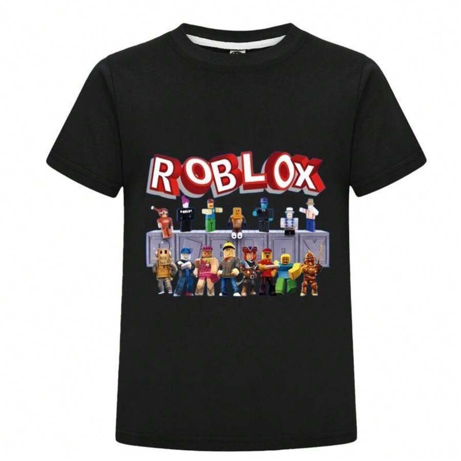 100% Cotton Golf Gift T-Shirt For Men And Women   Character Graphic Tee For Kids Stylish Black Short Sleeve Shirt Perfect For Gaming Fans And Casual WearFashion Design Soft Fabric Loose Fit  Brand Street Style Hip Hop Unisex Home Daily Wear - Black_3 - 查看 1