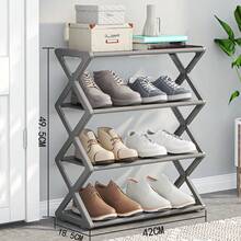 Kệ giày 3 tầng hình chữ X, tiết kiệm không gian, dễ lắp ráp, lý tưởng cho gia đình và nhà bếp, phù hợp để cất giữ giày dép, kệ giày hiện đại, giá đựng giày, kệ giày phòng khách và trang trí nhà cửa. - Nhiều màu - Xem 4