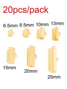 20-50 Stücke/Los Edelstahl Crimp Verschlüsse Schnur Endkappen Schnur Schleife Leder Clip Halskette Armband Verbinder für Schmuckherstellung Zubehör - Seilschnalle - Übersicht 3