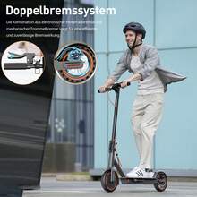 SEEMAR Electric Scooter S3 For Adults, Power Nominal 350W, Battery 36V 7.8Ah, Autonomy Maximum Of 20 To 30 Km, Tires Of 8.5 Inches, Corps In Alliage D'aluminium, Pliable For A Rangement Facile, Equipped With A Mobile Application - Black - View 5