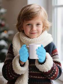 3 Paar Kinder Winter Zauberhandschuhe, Kinder dehnbare Zauberhandschuhe für Jungen oder Mädchen, gestrickte Handschuhe für 4-10 Jahre