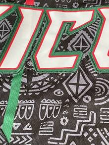 Men's Embroidered Baseball Jacket, Black Casual Short Sleeve V-Neck Button T-Shirt, Party & Sports Wear