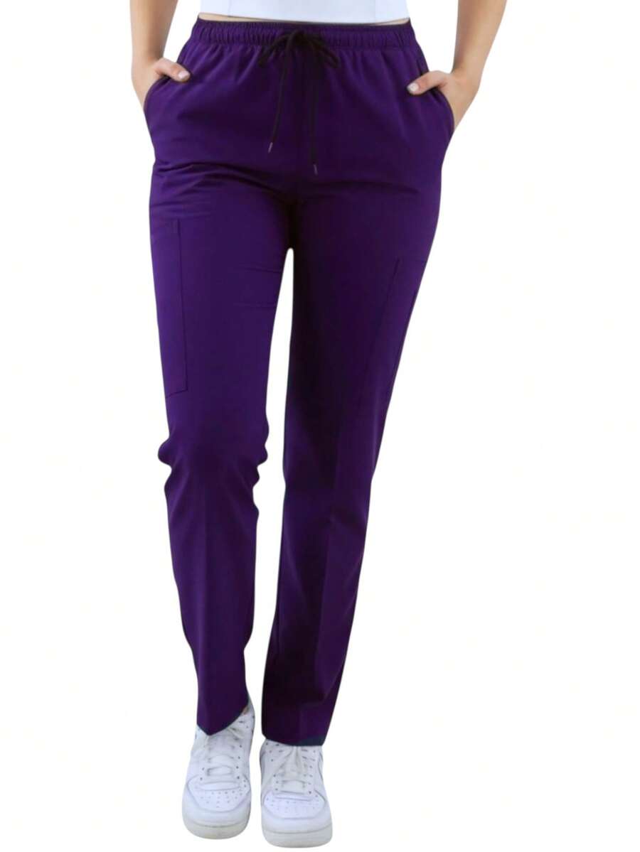 SOULMATE Pantalón Quirúrgico Dama - Morado - Ver 1