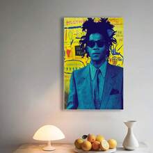 Framed Jean-Michel Basquiat Vintage Style Print | Wall Art | Wall Decor | Home Decor |.Home Living Room Office Wall Decor, Perfect Gift And Wall Decoration, Room Decor, Wall Art Decor, Wall Decor, Living Room. - In ngẫu nhiên - Xem 4