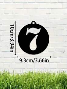 1 Stück Digitale 0-9 Metall Hausnummer - frei kombinierbar, robuste Gusseisen Hausnummernplatte, wandmontierte Briefkastennummer, geeignet für Heim-Dekoration, Garten-Dekoration, Haustür, Garagentor, Geschäft, Studio, Eingangsbereich Wanddekoration, ideal für Heimdekoration und Weihnachtsgeschenke