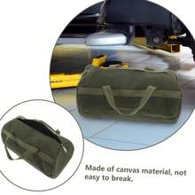 防水露营装备工具包 - 卷式工具收纳袋，适用于露营和徒步旅行 - 便携式帆布多隔层工具包 | 户外生存装备收纳 - 彩色 - 查看 8