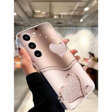 Transparente Fundas Para Iphone TPU Compatible Con IPhone 13/13Pro/13promax/16/15/14/12/11, MOTO G22 -G53, OPPO RENO 7/11, Infinix Hot50I , Redmi13/14c Honor400 Galaxy S22 S23 S24,  Diseño En Forma De Corazón - transparente - Ver 5