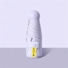1 件迷你紧凑型折叠伞 - 防水防紫外线防风便携轻便，简约柔和色彩折叠伞带便携包，方便携带的旅行伞，适合户外活动、夏季海滩、日常使用 - 彩色 - 查看 17