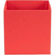 ZZXC Household Essentials Diagonal Pull Collapsible Fabric Cube Open Storage Cubes 6pk Red - Red - View 3