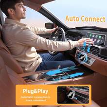 Wireless CarPlay And Android Auto Adapter, Mini Size Car Play Adapter, Plug And Play, Fast Connection For IPhone 10+ And Android