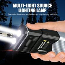 1件便携式多光源伸缩露营灯，带磁性连接。5种照明模式。可充电。防水。适用于户外露营、家庭应急照明。