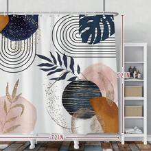 Boho Shower Curtain Mid Century Navy Blue Gold Plant Leaves Modern Abstract Minimalist Shower Curtains Decorative For Bathroom Fabric Shower Curtain With Hooks, Winter Christmas Shower Curtain For Bathroom, Bathroom Shower Curtain Set, Home Shower Curtain, Shower Drape, Shower Curtains For Living Room, Door Curtain, Room Divider Curtains, Long Shower Curtain, Fabric Shower Curtain With Hangers, Curtains For Bedroom, Curtain Gifts For Women, Bath Curtain Gifts For Mom, Christmas Gifts, Bathroom Decor, Room Decor, Home Decor, Christmas Decor