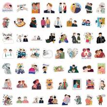 55PCS Heartstoppe Stickers Aesthetic Vinyl Stickers High Quality Stickers Decals Scrapbook,Journaling,Laptop,Bumper,Skateboard,Water Bottles,Computer,Phone Stickers Can Bring A Lot Of Fun To Your Life,The Perfect Gift For Adults - Multicolor - View 3