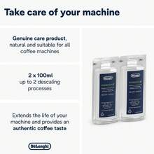 De'Longhi EcoDecalk Mini Descaler DLSC200, 2 Decalcification Doses, Coffee Machine Descaler, Coffee Machine Maintenance Accessory, Plant-Based Ingredients, 2x100ml, White - 500 Ml (Pack Of 1) - View 5