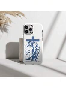 Religious Christian Phone Case, Jesus Saves, Mom Gift, For IPhone 16/15/14/13/12/11/X/8/7 Pro Max,Cute Gift For Her,Suitable For IPhone 17 Air - 白色1 - 查看 5