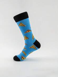 4 Paar Herren bunte Socken, mit lebendigen Lebensmittel-Prints, bequeme Freizeitsocken, europäischer und amerikanischer Straßen-Stil Knöchelsocken