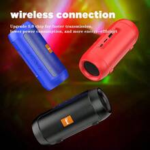 Hallowmas Christmas, Outdoor, Family Gathering Wireless Speakers, Two-Channel System, Long Battery Life, Available In Red, Blue, Or Black, Suitable For Gifts, Outdoor Family Gatherings, And Events - 紅色 - 查看 2