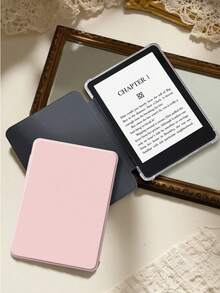 Pink TPU Solid Color Material Basic Pad Cases Protective Case For 6-Inch Kindle 11th Gen (2024 & 2022 Release) Ultra-Thin Transparent TPU Back Cover With Auto Wake/Sleep Function, Suitable For Kindle Paperwhite 12th Gen (2024 Release), Customizable Suitable For Daily Use And Holiday Gifts Birthday Spring Easter Gift - Pink - View 3