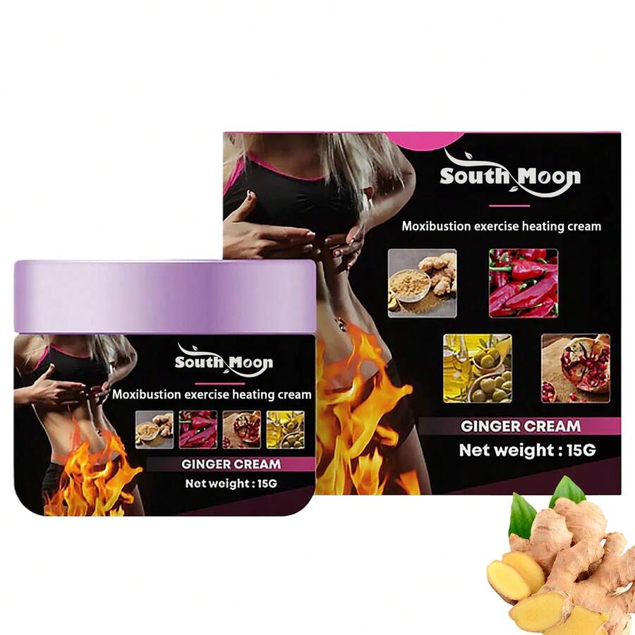 Moxibustion Ginger Warming Sports Cream, Gentle & Non-Irritating, Alcohol-Free, Ginger & Moxa Warming Ingredients, Relieve Fatigue - Multicolor - View 1