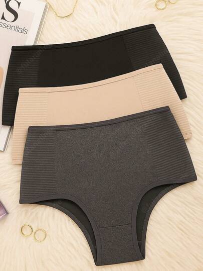 Kit 3 Calcinha Cinta Pós Parto Lateral Reforçada com Compressão - Manu DESC