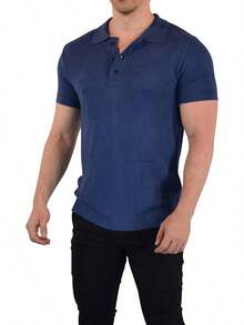 JOHN LEOPARD - Men's Knitted Polo Shirt - Bronze - View 8