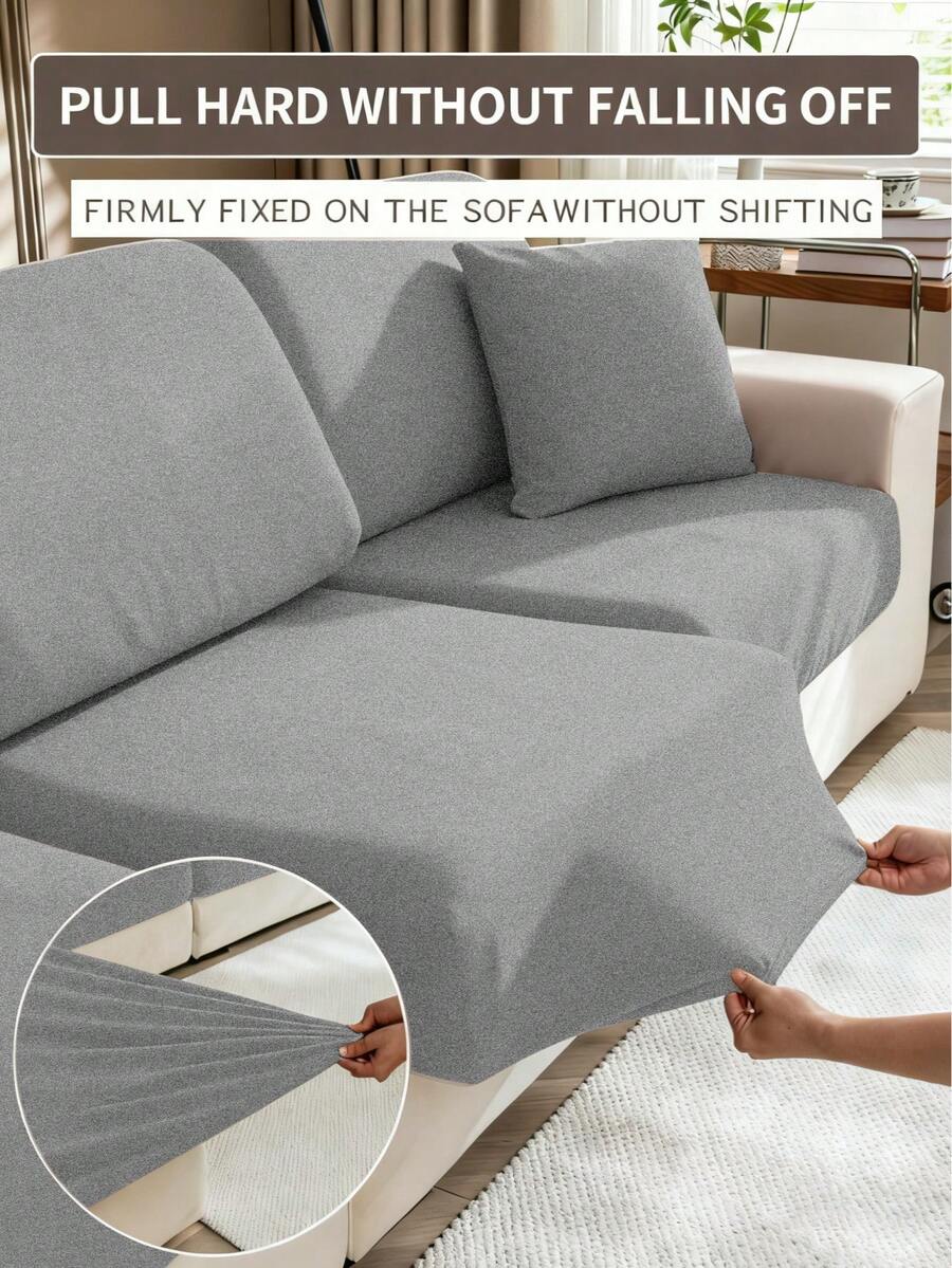 1 buah Sarung Sofa Elastis Minimalis Modern, Terbuat dari Serat Poliester, Dapat Dicuci dengan Mesin, Melindungi Sofa dari Debu dan Kotoran, Cocok untuk Semua Musim, Sarung Bantal Sofa yang Dapat Dilepas & Dicuci